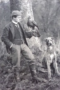 Cmere Anthony with hawk and hound