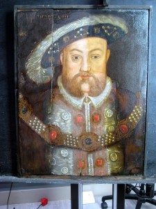 Henry VII during cleaning