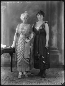 NPG x74908; Mary Le Mesurier (nÈe Paint), Lady Mander; Daisy St Clair Mander by Bassano